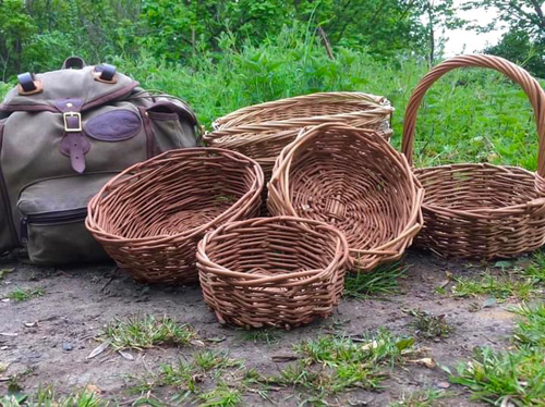 Baskets ready for foraging