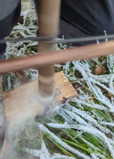 Bow drill in the frost